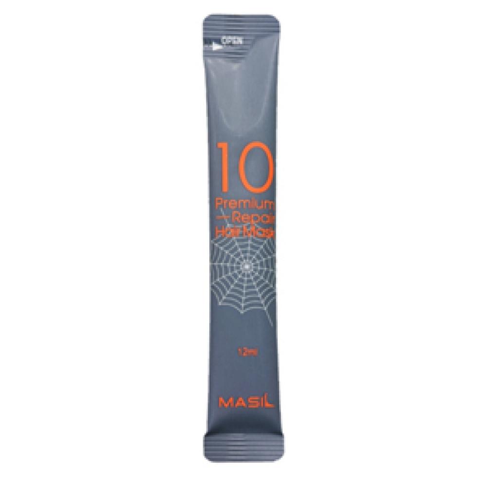 Masil Восстанавливающая маска премиум для волос 10 Premium Repair Hair с комплексом из 10 протеинов, 12 мл