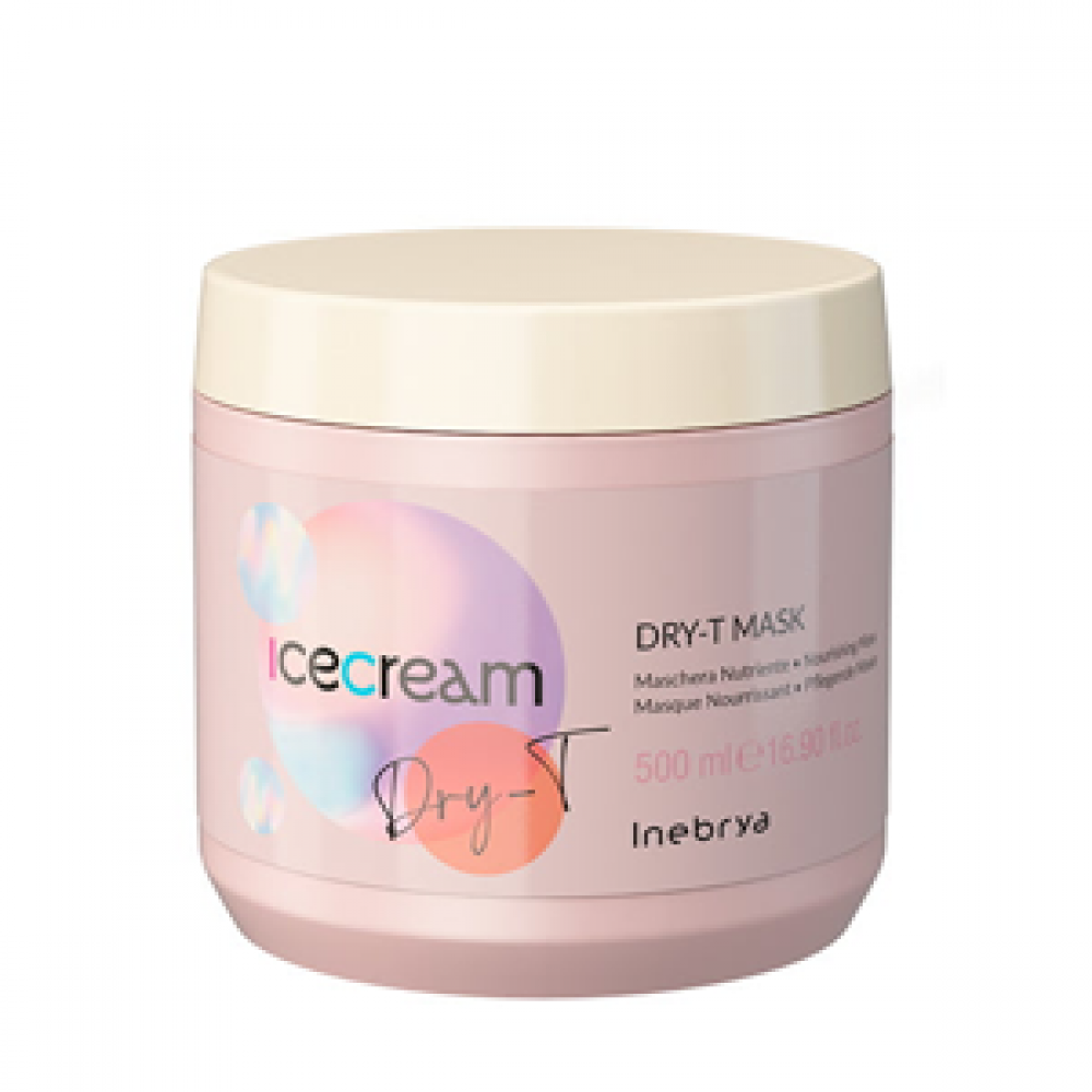 Inebrya Питательная маска для сухих, пористых и обработанных волос Ice cream DRY-T, 500 мл