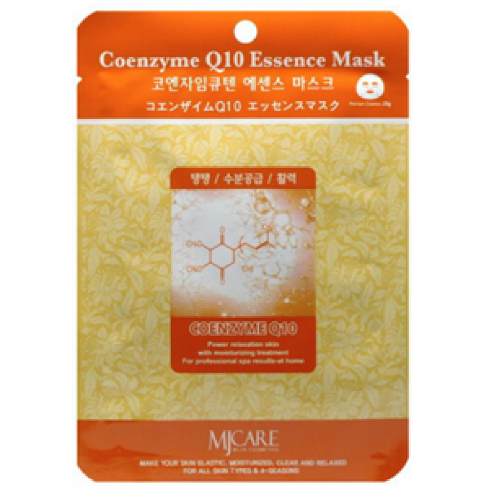 MJCARE Маска тканевая для лица с коэнзимом Q10 MIJIN Coenzyme Q10 Essence Mask, 1 шт