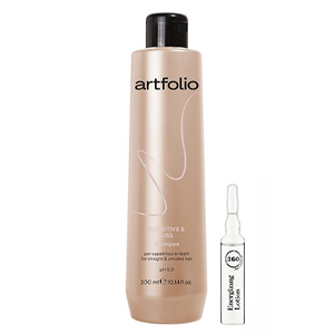 Artfolio Питательный и разглаживающий шампунь NUTRITIVE & LISS 300 мл + Kaaral Энергетический лосьон для волос 360 Energizing, 10 мл