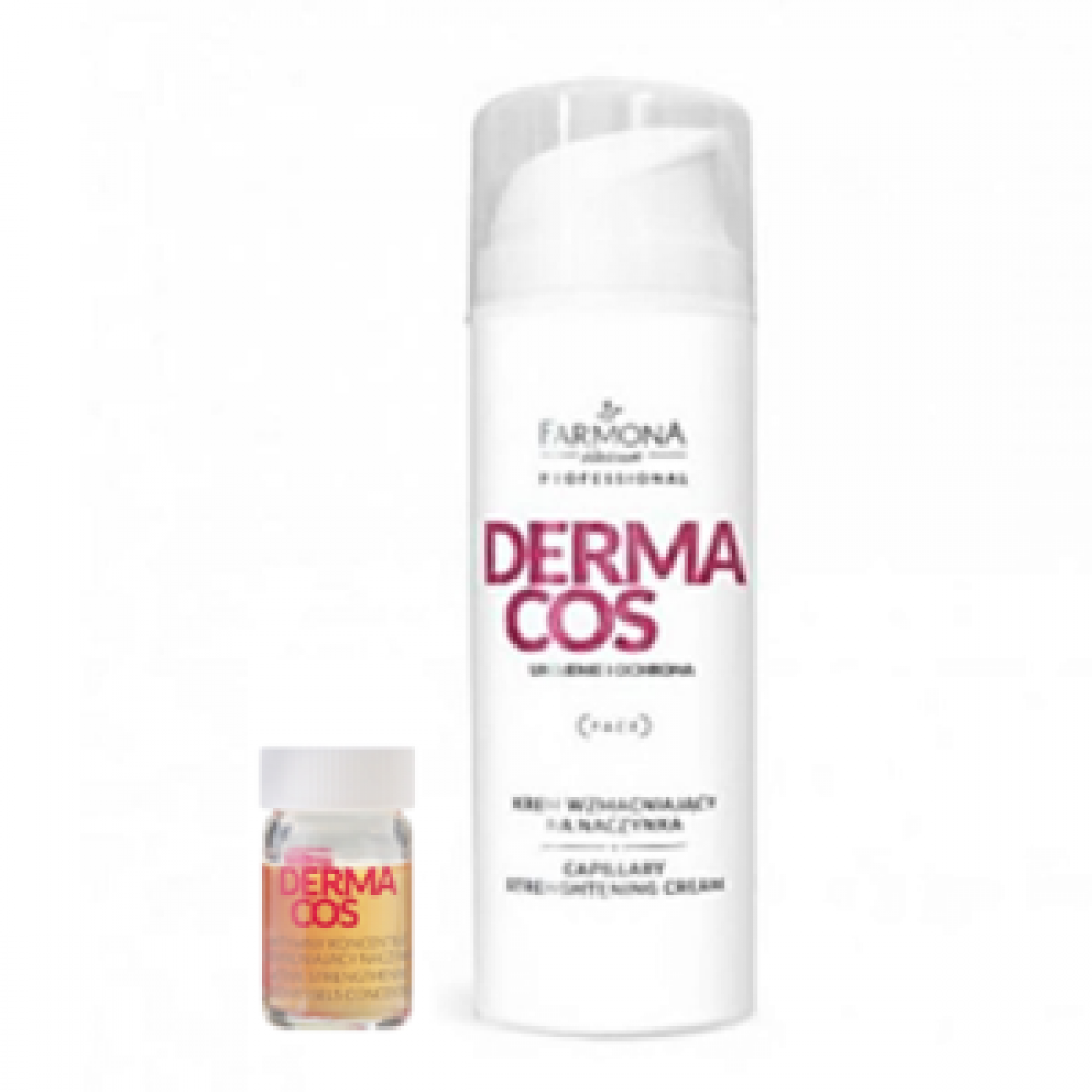 Farmona Professional Крем укрепляющий для кожи лица, склонной к покраснениям DERMACOS, 150 мл + Концентрат активный укрепляющий кожу лица DERMACOS, 1 шт