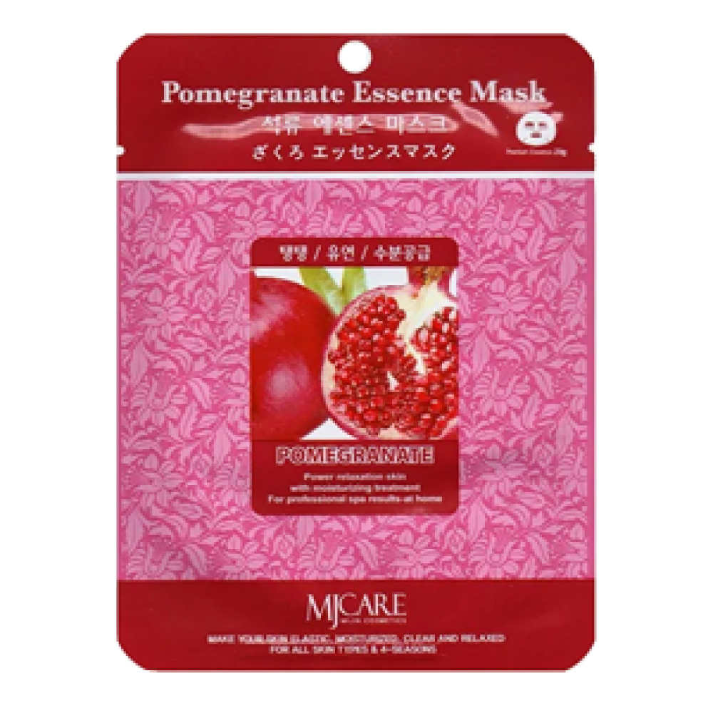 MJCARE Маска тканевая для лица Гранат MIJIN Pomegranate Essence Mask, 1 шт 