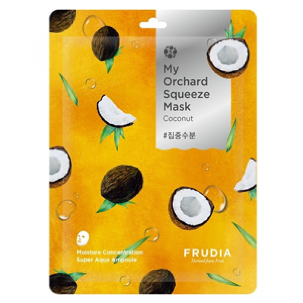 FRUDIA Тканевая маска для лица увлажнающая My Orchard Squeeze Mask Кокос, 1 шт