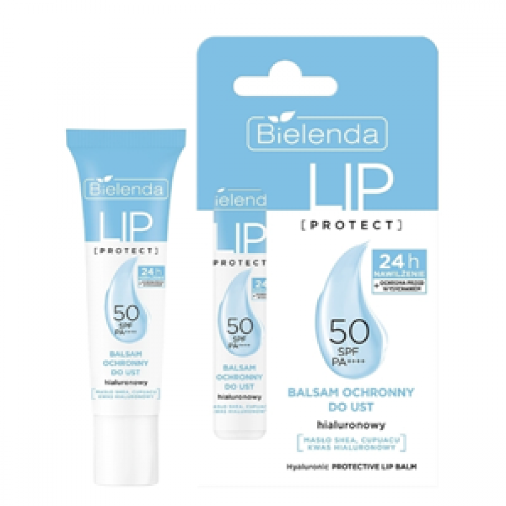 Bielenda Защитный гиалуроновый бальзам для губ SPF 50 PA++++  Lip Protect, 10 гр 