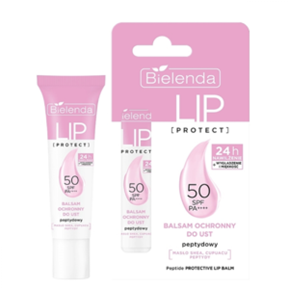 Bielenda Защитный пептидный бальзам для губ SPF 50 PA++++  Lip Protect, 10 гр  