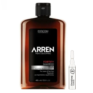 Farcom Professional Укрепляющий шампунь против выпадения волос ARREN, 400 мл+ Kaaral Энергетический лосьон для волос 360 Energizing, 10 мл