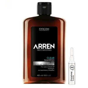 Farcom Professional Шампунь для волос против перхоти ARREN, 400 мл+ Kaaral Энергетический лосьон для волос 360 Energizing, 10 мл