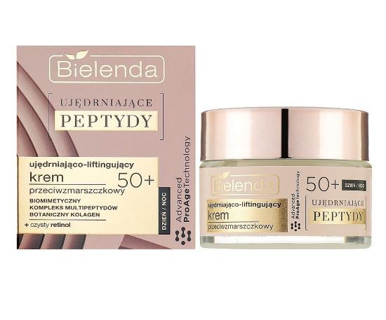 Bielenda Крем против морщин укрепляющий и подтягивающий 50+ Firming Peptides Advanced ProAge Technology,  день/ночь, 50 мл