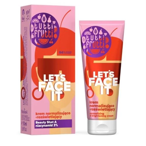Farmona Нормализующий и осветляющий крем для лица Tutti Frutti Let's Face It, 50 мл