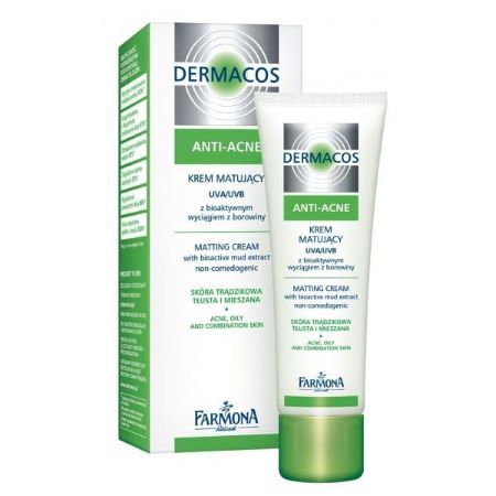 Farmona Крем для лица придающий матовость UVA/UVB Dermacos Anti-Acne дневной, 50 мл 
