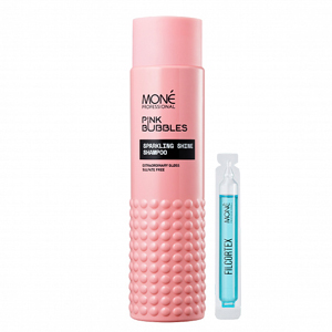 Mone Professional Шампунь для сияния волос SPARKLING SHINE SHAMPOO, 300 мл + Реструктурирующий эликсир в ампулах FILCORTEX RECOVERY AMPOULE, 1 шт