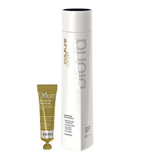 ESTEL Шампунь для волос LUXURY BLOND ESTEL HAUTE COUTURE 300 мл + Сыворотка-вуаль для волос Мгновенное восстановление Otium Miracle Revive Serum-Veil, 23 мл