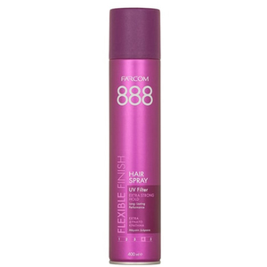 Farcom Professional Лак для волос экстрасильной фиксации 888 Flexible Finish, 400 мл