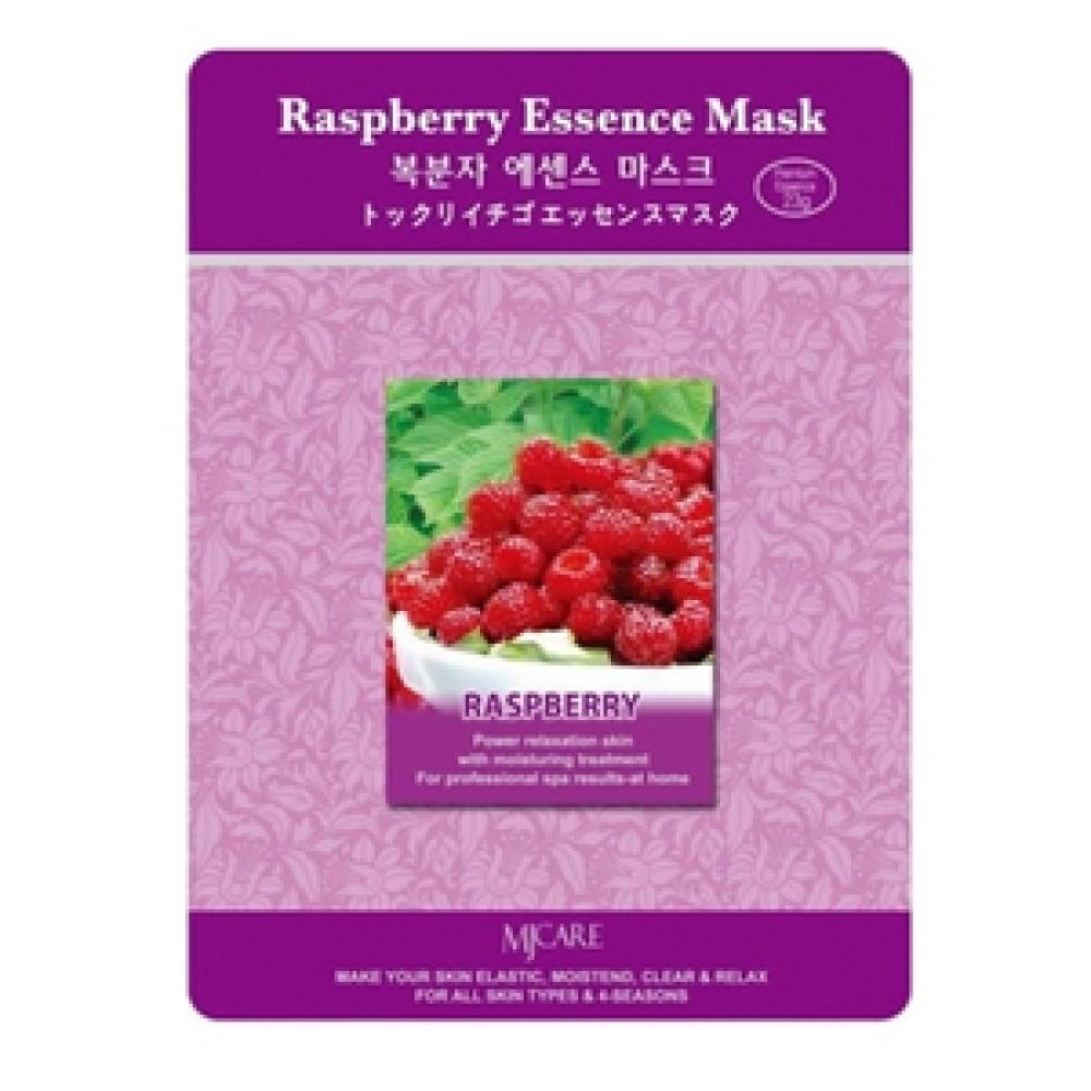 MJCARE Маска тканевая для лица Малина MIJIN Raspberry Essence Mask, 1 шт 