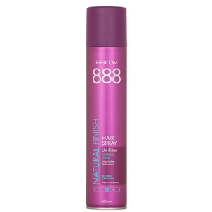Farcom Professional Лак для волос средней фиксации 888 Natural Finish, 400 мл