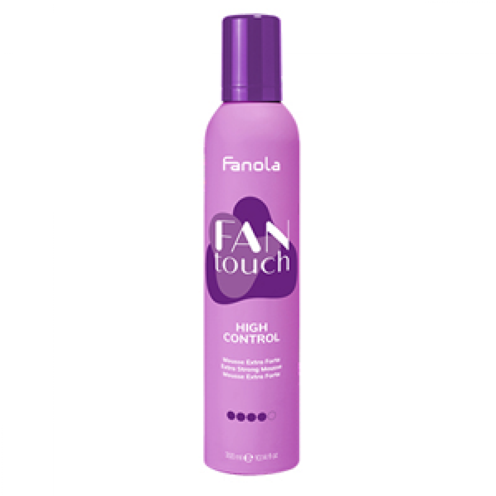 Fanola Мусс для укладки волос экстрасильной фиксации FAN touch High Control, 300 мл