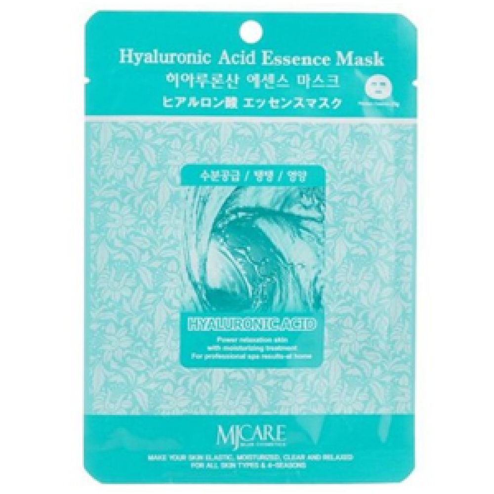 MJCARE Маска тканевая для лица  с Гиалуроновой кислотой MIJIN Essence Mask, 1 шт