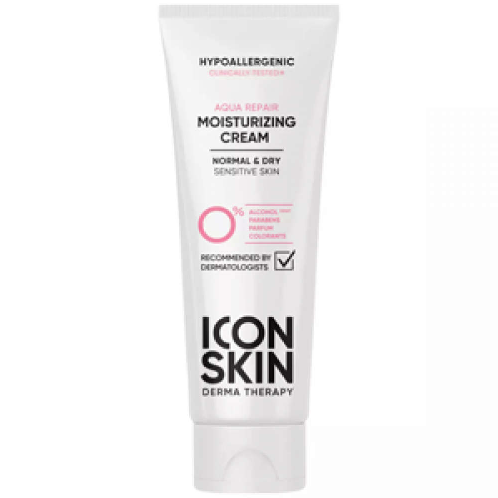 ICON SKIN Увлажняющий гипоаллергенный крем для нормальной и сухой кожи Aqua Repair, 75 мл