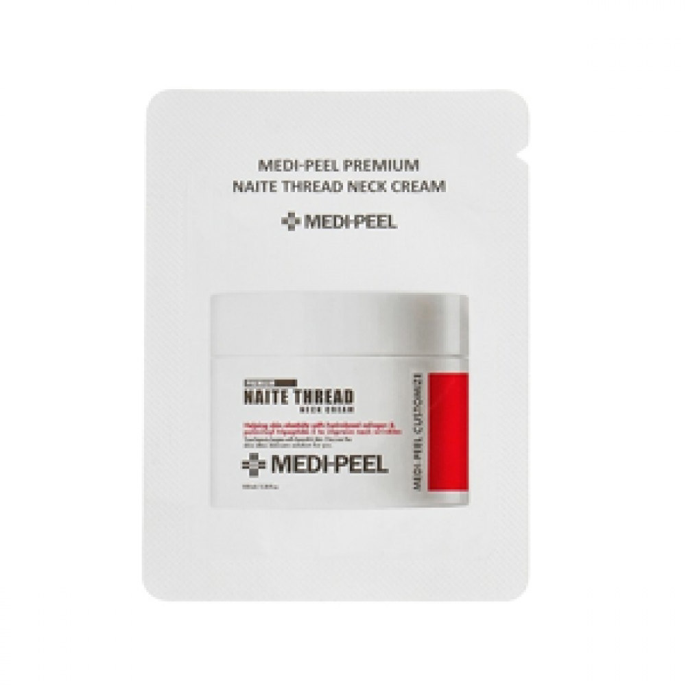 MEDI-PEEL Подтягивающий лифтинг-крем для шеи с пептидным комплексом Naite Thread Neck Cream Sample, 1,5 мл