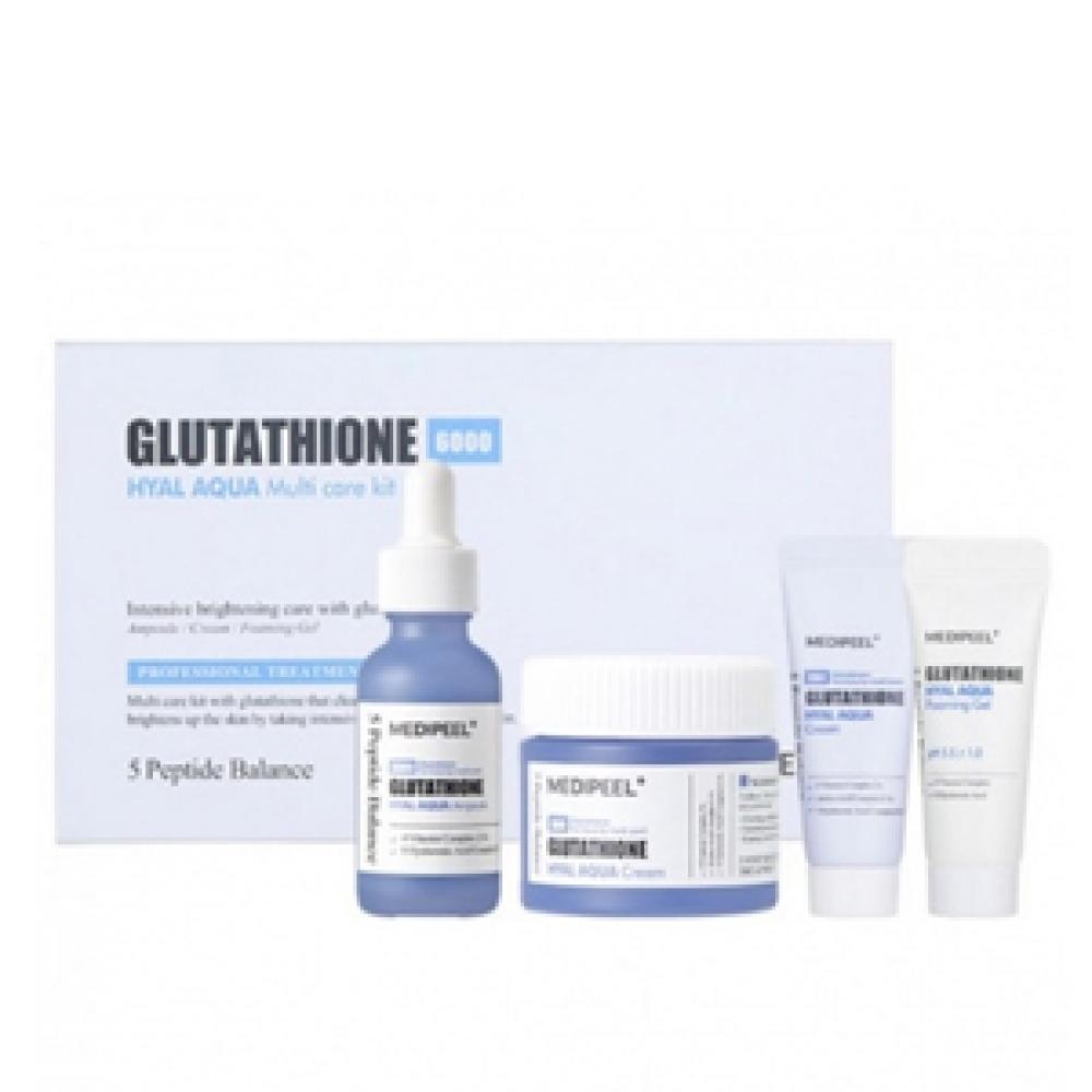 MEDI-PEEL Набор ухода для кожи с витаминами и гиалуроновой кислотой Glutathione 6000 Hyal Aqua Multi Care Kit , 30 мл + 50 мл + 15 мл + 15 мл