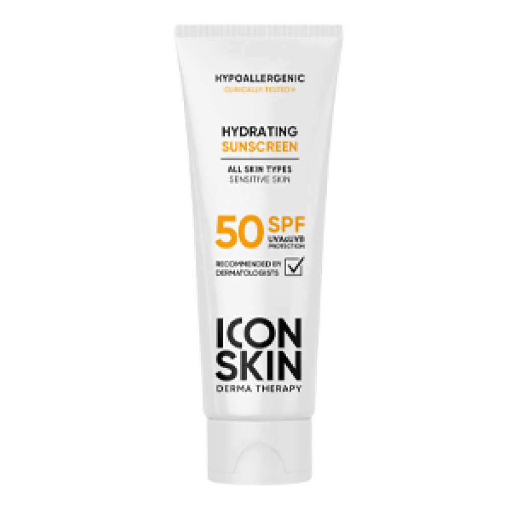 ICON SKIN Увлажняющий солнцезащитный крем для всех типов кожи SPF 50, 50 мл
