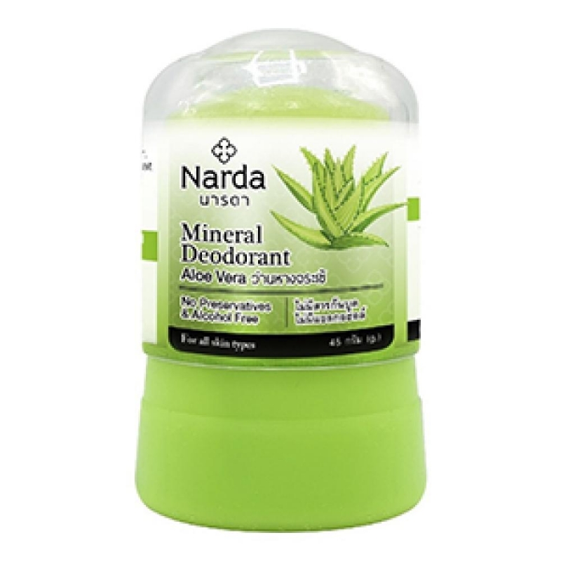 Narda Дезодорант кристаллический (квасцы), Mineral deodorant Aloe Vera Алоэ вера, 45 гр