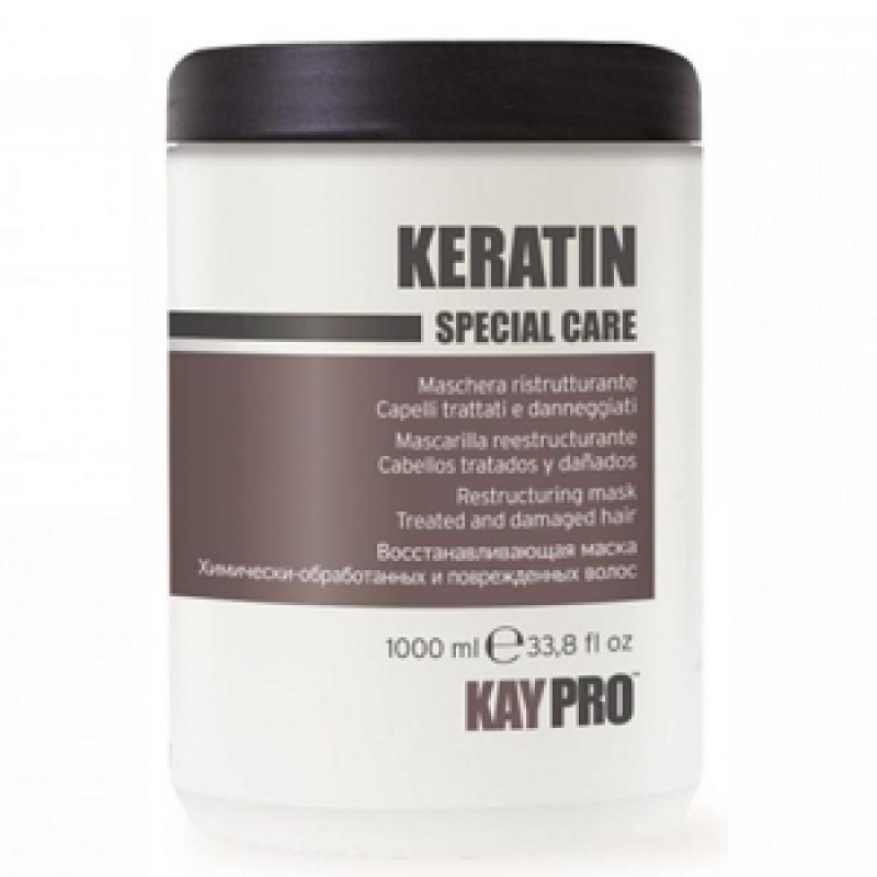 KAYPRO Маска реструктурирующая для химически поврежденных волос KERATIN с кератином, 1000 мл