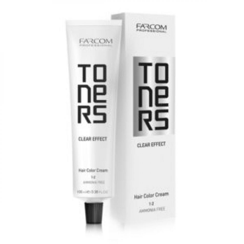 Farcom Professional Крем-краска для волос безаммиачная тонирующая Hair Color Cream Toners Silver серебряный (3 оттенка), 100 мл