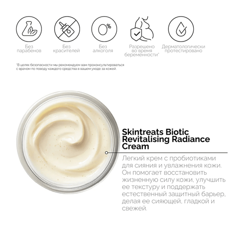 REVOX B77 Крем для лица с пробиотиками, восстанавливающий сияние SKINTREATS BIOTIC REVOX B77, 50 мл
