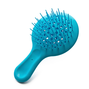 Janeke Щетка массажная Superbrush Mini яркоголубая неон