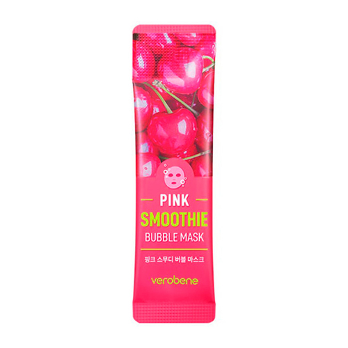 Verobene Кислородная маска смузи с красным коктейлем для лица Verobene Pink Smoothie Bubble Mask 5 гр