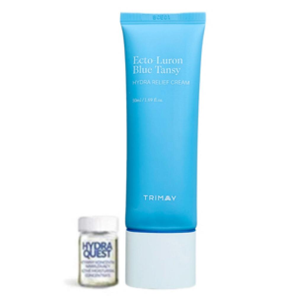 TRIMAY Увлажняющий крем Ecto-Luron Blue Tansy Hydra Relief Cream с эктоином, 50 мл + Farmona Professional Активный увлажняющий концентрат HYDRA QUEST, 1 шт