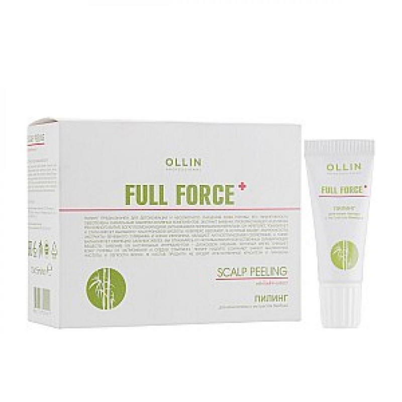 OLLIN Пилинг для кожи головы Hair & Scalp Purfying с экстрактом бамбука, 1х15 мл