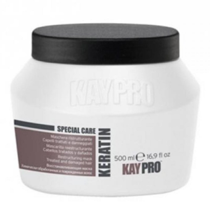 KAYPRO Маска реструктурирующая для химически поврежденных волос KERATIN с кератином, 350 мл