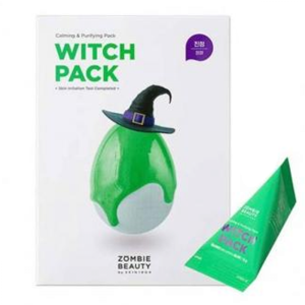 SKIN1004 Успокаивающая глиняная маска Zombie Beauty By Witch Pack с зелёным чаем, 4 гр