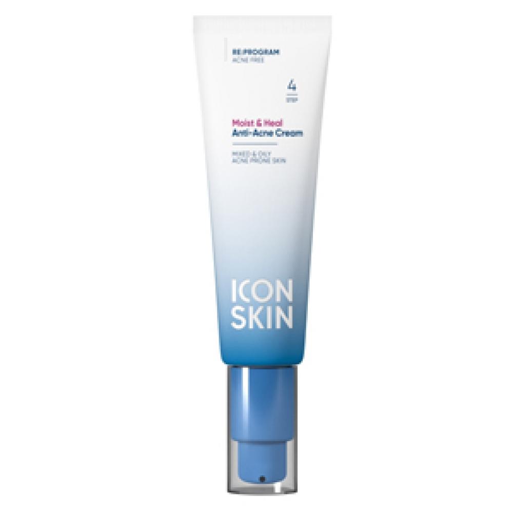 ICON SKIN Увлажняющий крем для кожи, склонной к акне Moist & Heal, 50 мл