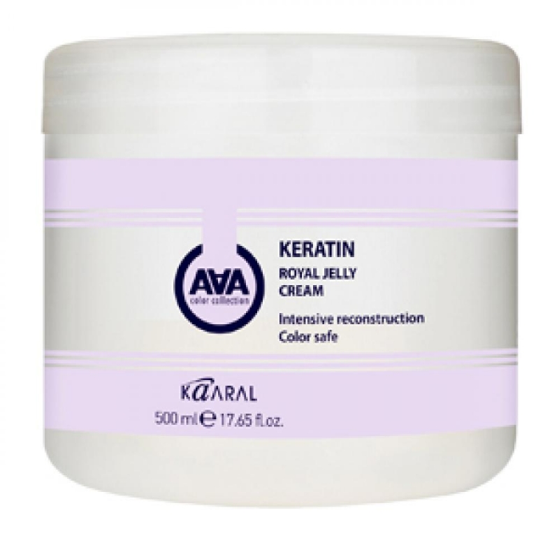 Kaaral Маска питательная AAA Keratin Royal Jelly Cream на основе натурального гидролизованного кератина, 500 мл