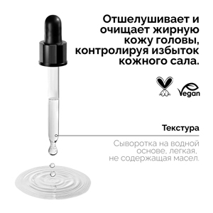 REVOX B77 Очищающая сыворотка для кожи головы JUST SALICYLIC ACID REVOX B77, 30 мл