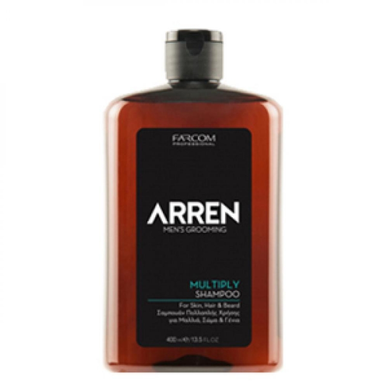Farcom Professional Шампунь и гель для душа для волос, бороды и тела ARREN MULTIPLY, 400 мл