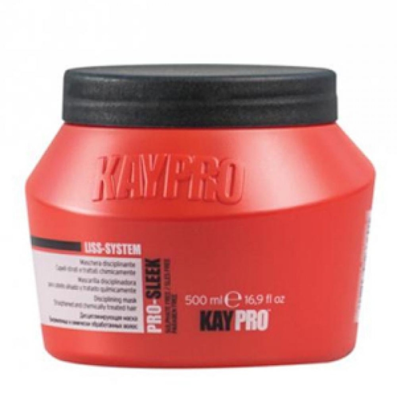 KAYPRO Маска дисциплинирующая для выпрямленных и химически обработанных волос PRO-SLEEK, 500 мл