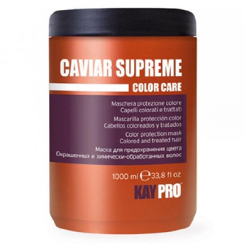 KAYPRO Маска для защиты цвета для окрашенных и поврежденных волос CAVIAR SUPREME с икрой, 1000 мл