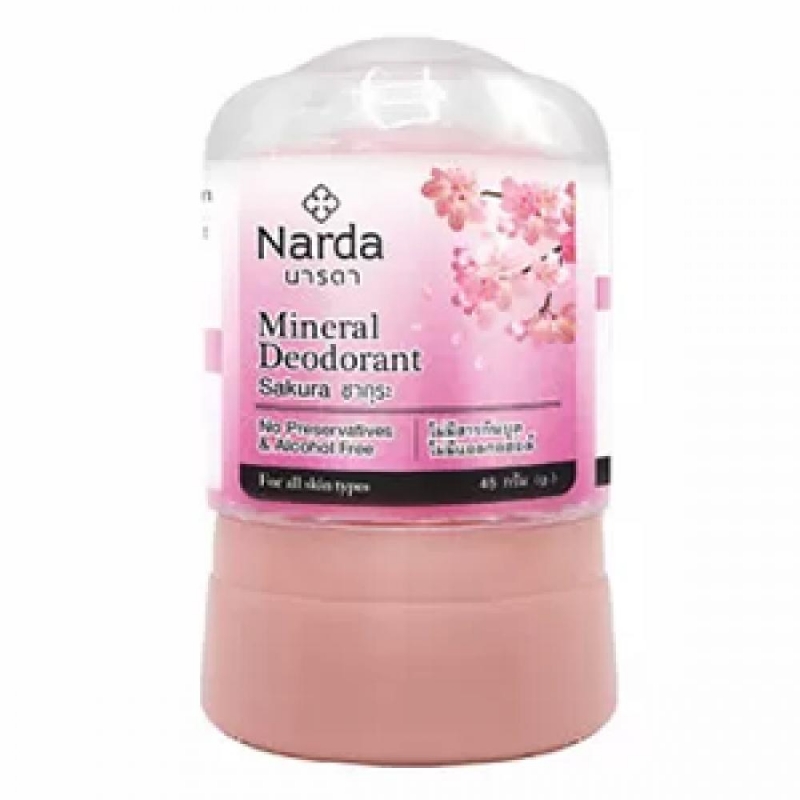 Narda Дезодорант кристаллический (квасцы), Mineral Deodorant Sakura Сакура, 45 гр