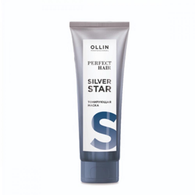OLLIN Маска тонирующая для нейтрализации желтизны Perfect Hair Silver Star, 250 мл
