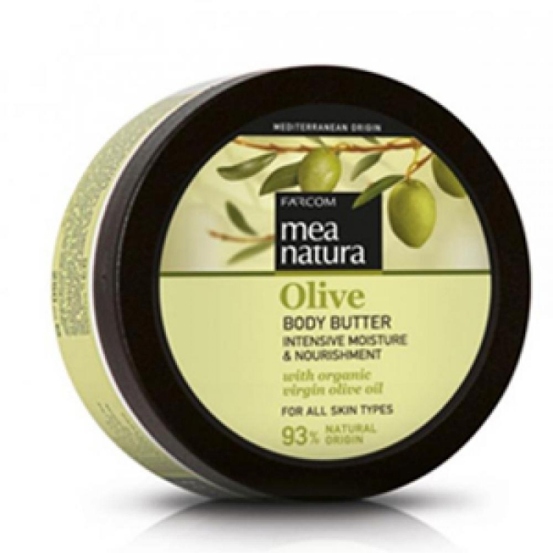 Farcom Масло для тела увлажняющее и питательное Mea natura Olive с оливковым маслом, 250 мл