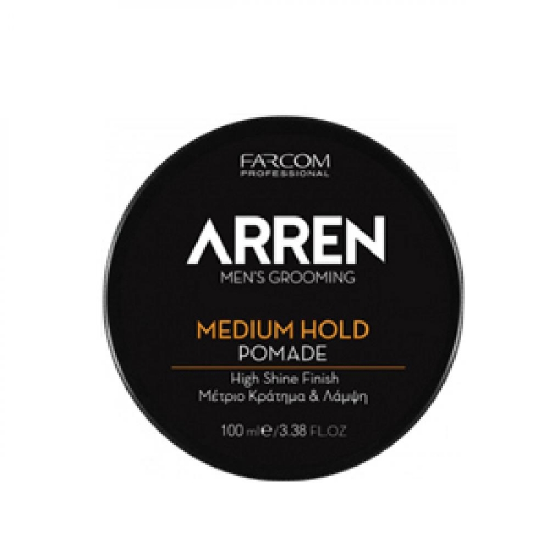 Farcom Professional Помада для укладки волос средней фиксации с глянцевым финишем ARREN, 100 мл