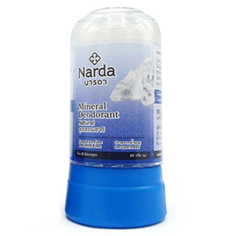 Narda Дезодорант кристаллический (квасцы), Mineral Deodorant Natural Натуральный, 80 гр