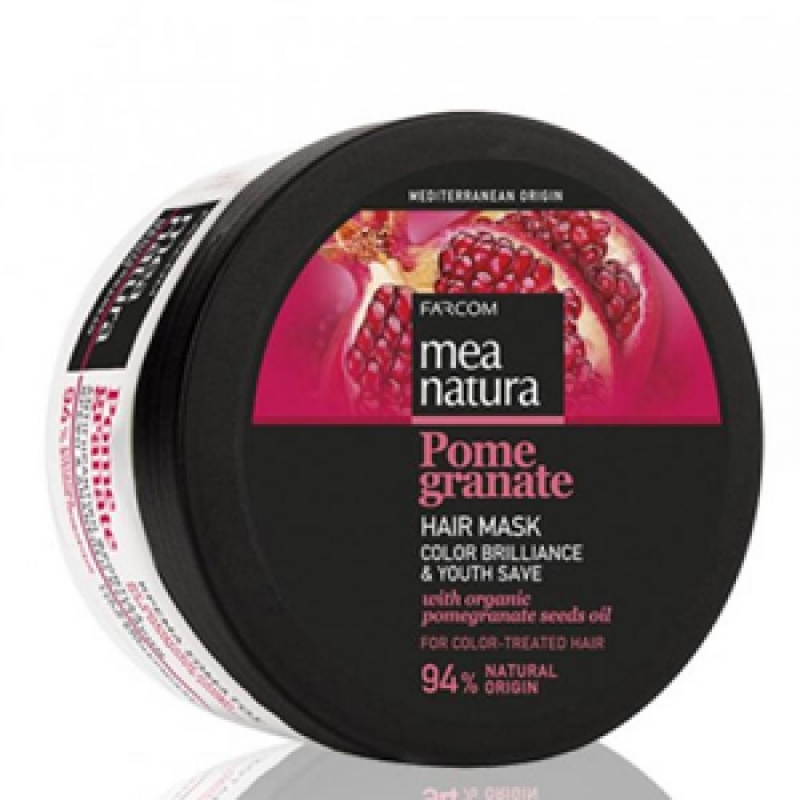 Farcom Маска для окрашенных волос Mea natura Pomegranate с маслом граната, 250 мл