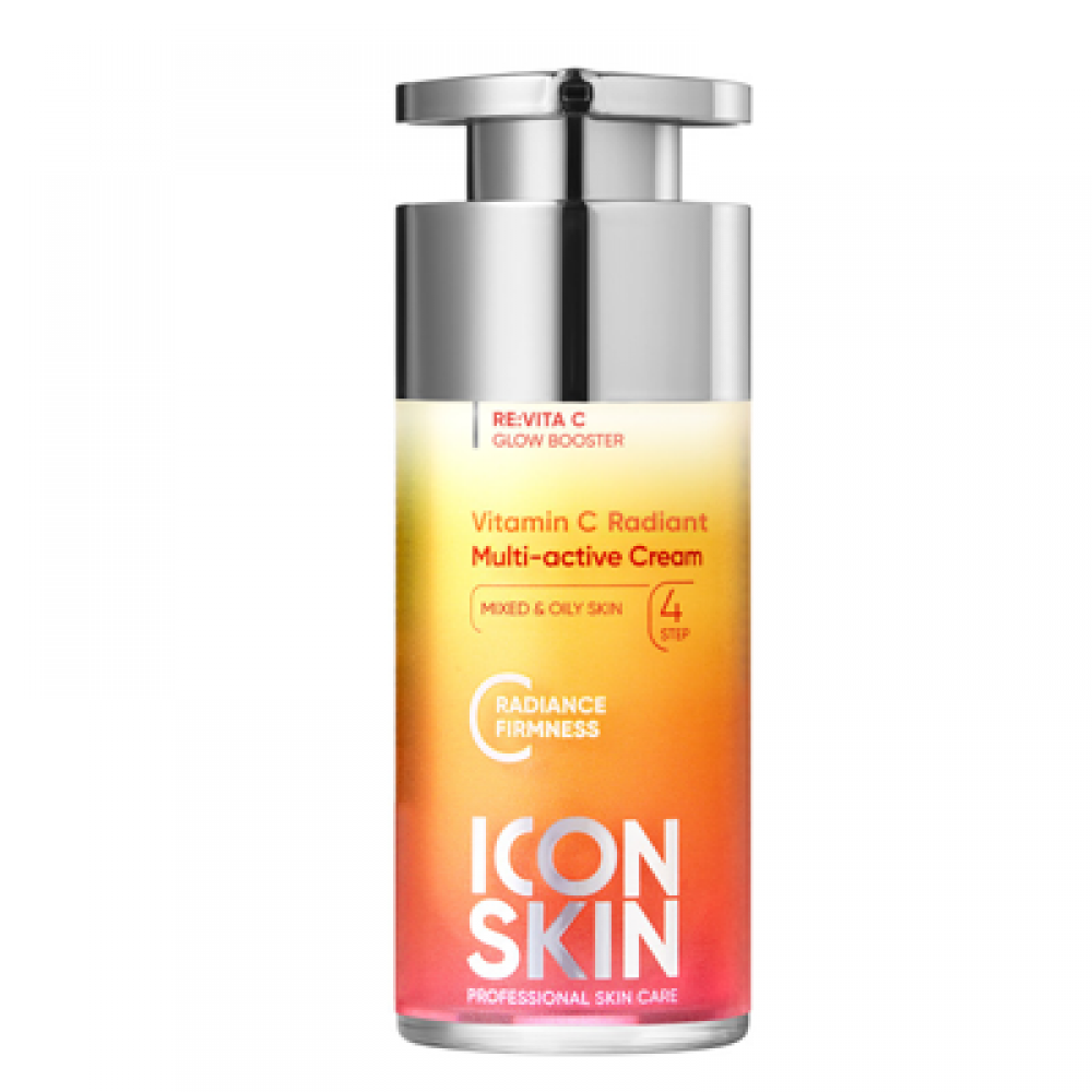 ICON SKIN Мультиактивный крем для комбинированной и жирной кожи Vitamin C Radiant с витамином С, 30 мл