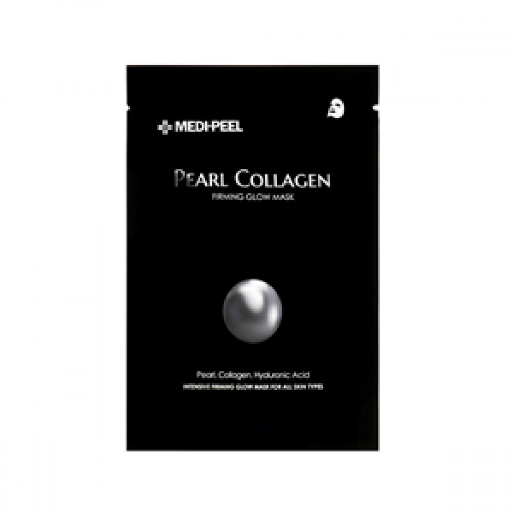 MEDI-PEEL Разглаживающая тканевая маска Pearl Collagen Mask с жемчугом и коллагеном, 25 мл
