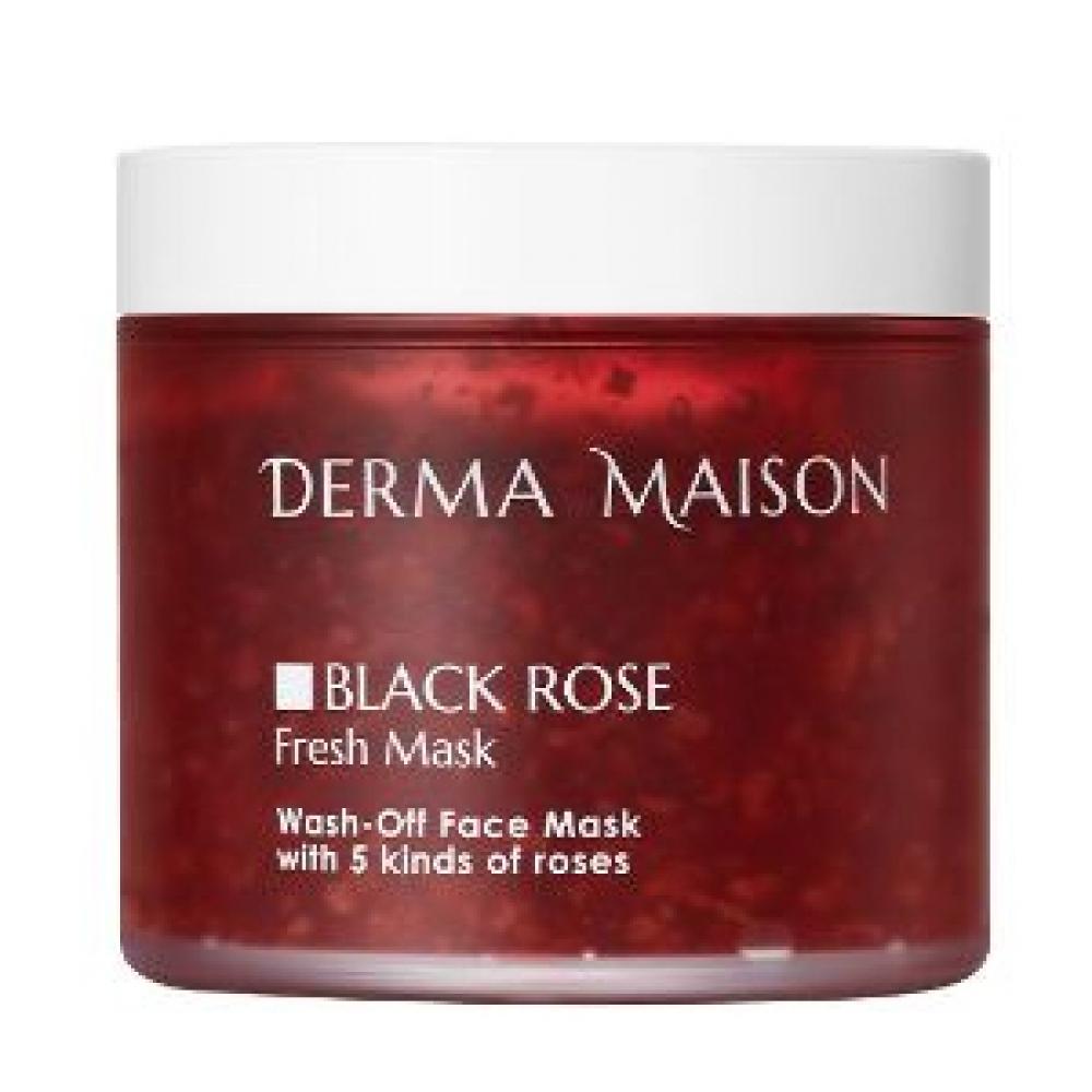 MEDI-PEEL Тонизирующая маска с экстрактом розы и комплексом ферментов Derma Maison Black Rose, 230 мл